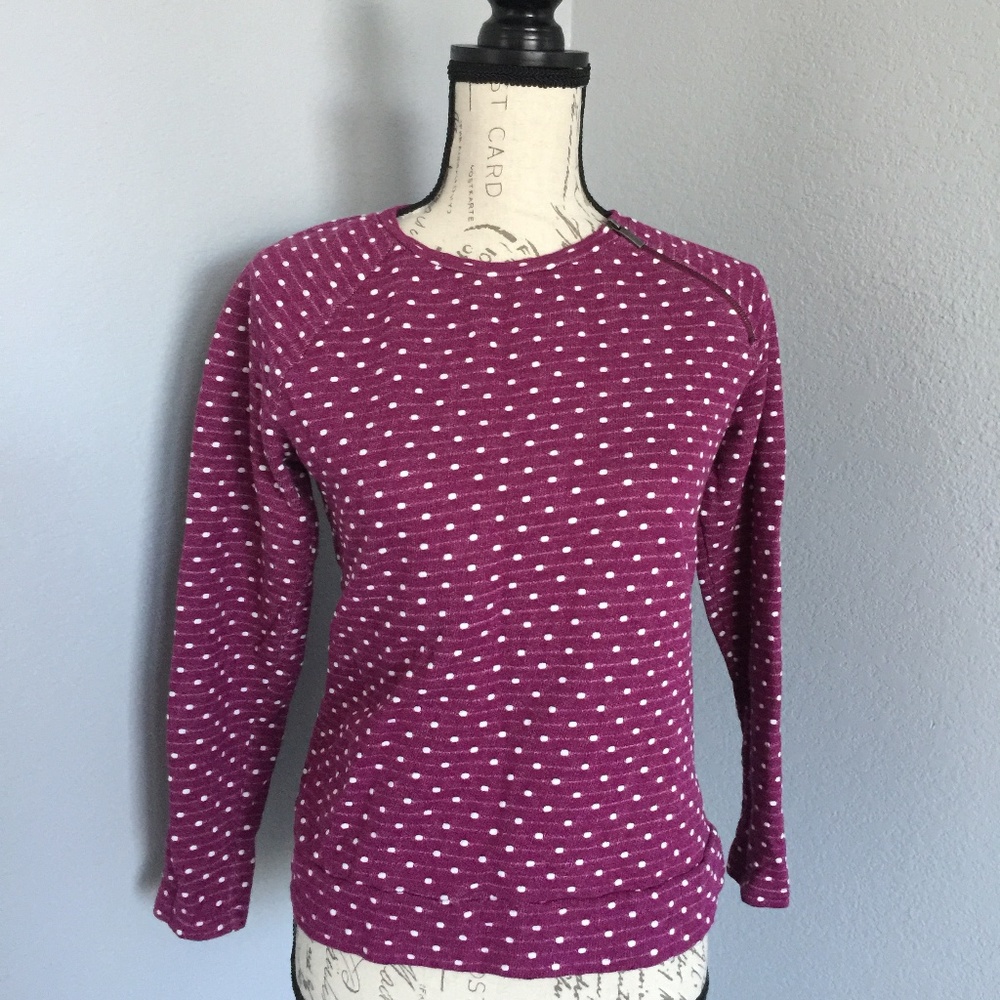 Liz Claiborne Polka Dots Long Sleeve Sweater